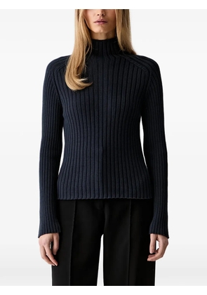 Marc O'Polo ribbed-knit high-neck sweater - Blue