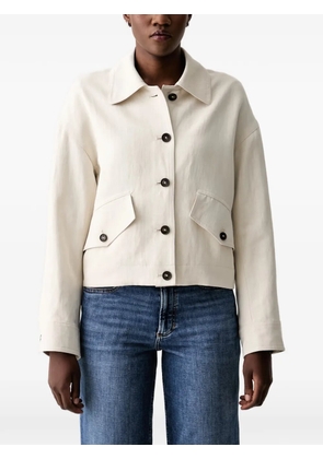 Marc O'Polo button-up spread-collar jacket - Neutrals