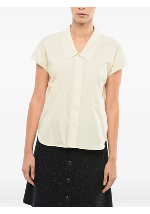 SAMSOE SAMSOE sleeveless Italian-collar shirt - Neutrals