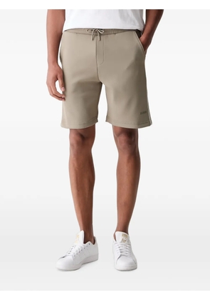 GUESS USA side-stripe drawstring track shorts - Neutrals