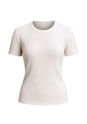 Vince textured short-sleeve sweater - Neutrals