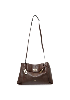 JW Pei medium Rhea pebbled buckle shoulder bag - Brown