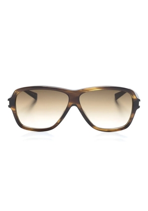 Saint Laurent Eyewear Carolyn oversized-frame sunglasses - Brown
