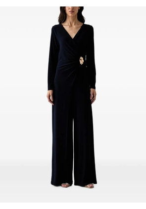 Joseph Ribkoff embellished wrap-style jumpsuit - Blue