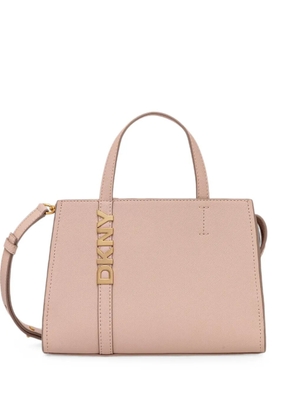 DKNY Avril logo-plaque leather tote bag - Pink