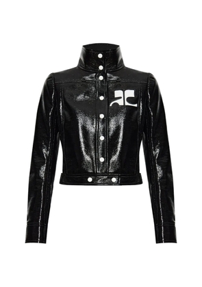 Courrèges logo-patch Re-edition jacket - Black