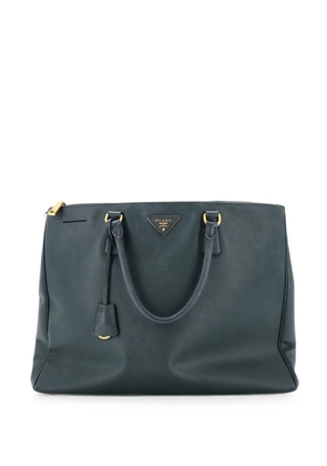 Prada Pre-Owned Double Zip Lux Saffiano Leather XL tote bag - Green