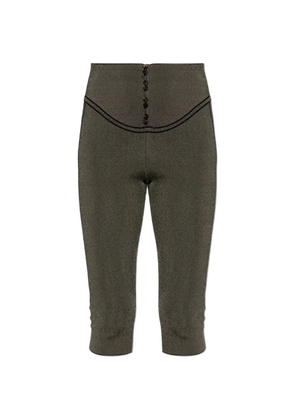 Jacquemus Serra button-front leggings - Grey