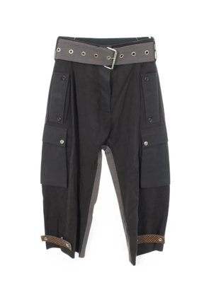 Louis Vuitton Pre-Owned 2010s belted cargo pants - Black