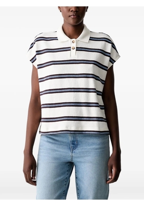 Marc O'Polo striped short-sleeve polo shirt - Neutrals