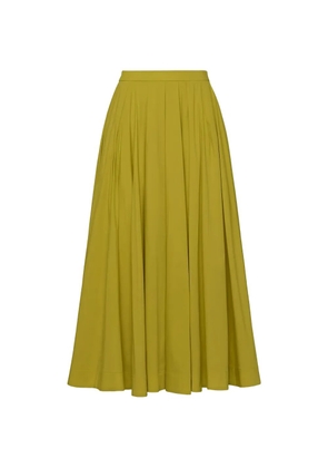 Cinq A Sept Doran pleated midi skirt - Yellow