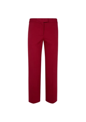 Liviana Conti pressed-crease straight-leg trousers - Red