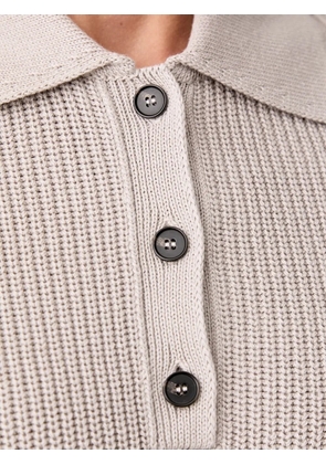 Marc O'Polo ribbed-knit polo shirt - Neutrals