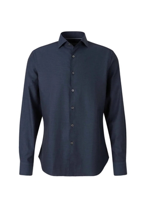 Canali cotton plaid shirt - Blue