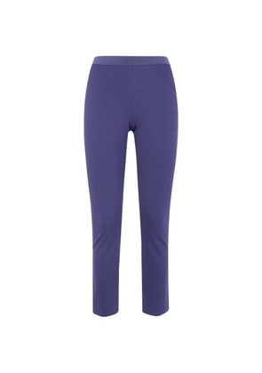 Liviana Conti elasticated-waistband cropped trousers - Blue