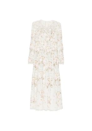 Needle & Thread Garden Rose ankle gown - Neutrals