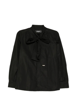 DSQUARED2 cotton tie-neck shirt - Black