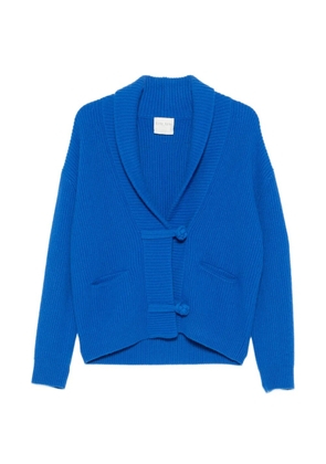 Forte Forte long-sleeve ribbed-knit cardigan - Blue
