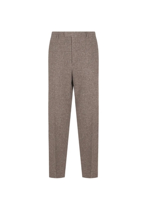Valentino Garavani tweed tailored trousers - Brown
