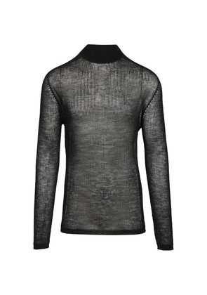 Rick Owens ribbed-knit cashmere sweater - Black