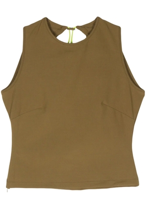 Sunnei cut-out backless top - Green