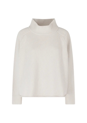 Roberto Collina high-neck raglan-sleeve sweater - White