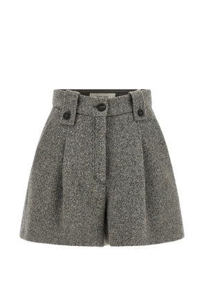 Golden Goose Ryanna mélange virgin wool shorts - Grey
