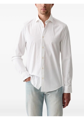 Marc O'Polo logo-embroidered long-sleeve shirt - White