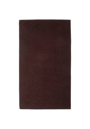 GUESS USA logo-embossed beach towel - Brown