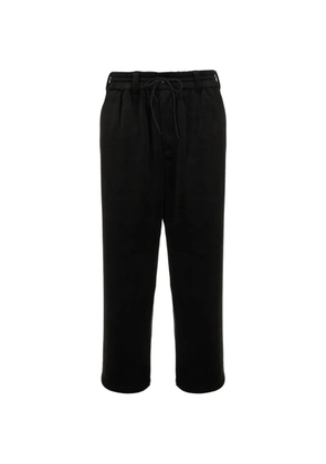 Y-3 velvet drawstring trousers - Black