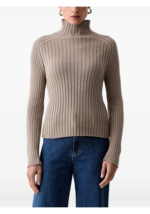 Marc O'Polo ribbed-knit high-neck sweater - Brown
