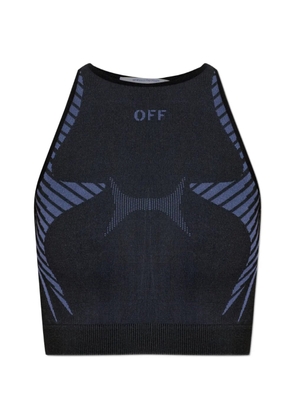 Off-White sleeveless crop top - Black