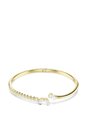 Swarovski crystal-embellished open-cuff bracelet - Gold