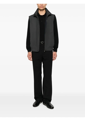 Canali long-sleeve polo shirt - Black
