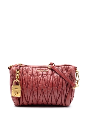 Miu Miu Pre-Owned 2010-2026 Matelasse Leather shoulder bag - Red