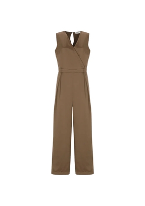 Kangra wrap-style sleeveless jumpsuit - Brown