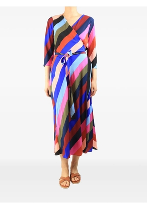 Diane Von Furstenberg Vintage V-neck midi dress - Blue