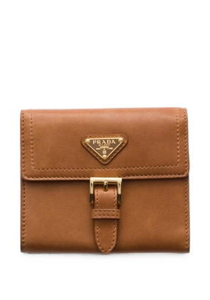 Prada small nappa leather wallet - Brown