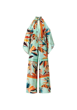 NEMA floral-print halterneck jumpsuit - Green