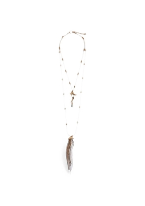 'S Max Mara Abissi seahorse-pendant layered necklace - Gold