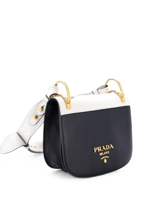 Prada Pre-Owned Pionniere Saddle City Calfskin Small crossbody bag - White