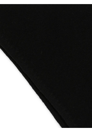 Róhe knitted triangular scarf - Black