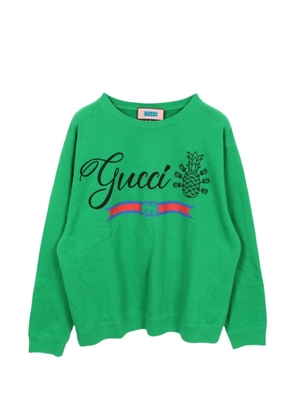 Gucci Pre-Owned 2010s pineapple logo-print sweatshirt - Green