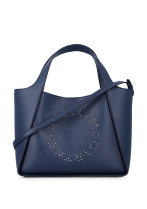 Stella McCartney perforated-logo tote bag - Blue