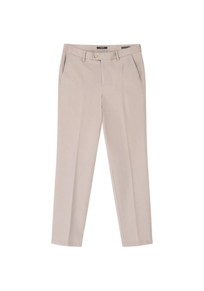 Boggi Milano trousers in stretch cotton tencel - Neutrals