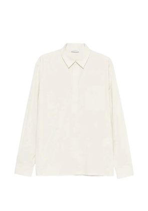 Paolo Pecora chest-pocket long-sleeve polo shirt - White