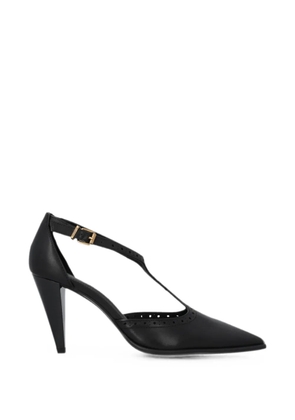 PINKO brogue-detail T-bar pumps - Black
