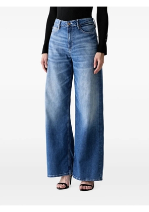 GUESS USA Bellflower faded wide-leg jeans - Blue