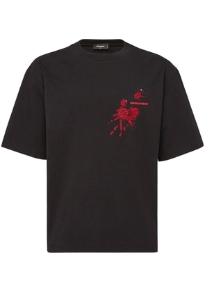 DSQUARED2 sequin-embellishment T-shirt - Black