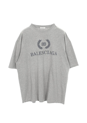 Balenciaga Pre-Owned logo-print short-sleeve T-shirt - Grey